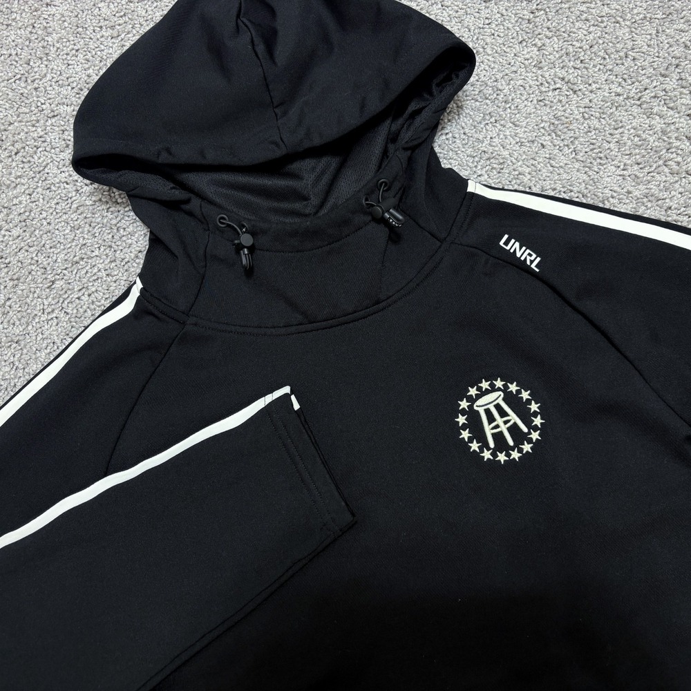 UNRL Hoodie Barstool Sports Performance Pullover Sweatshirt Gym Black Mens M